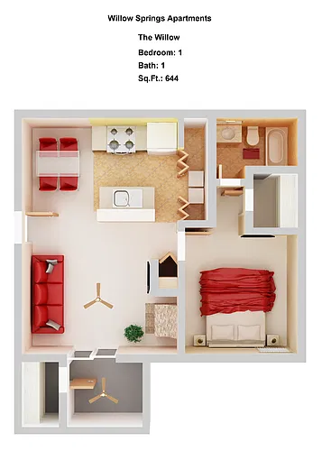 Floor plan Willow - AFF