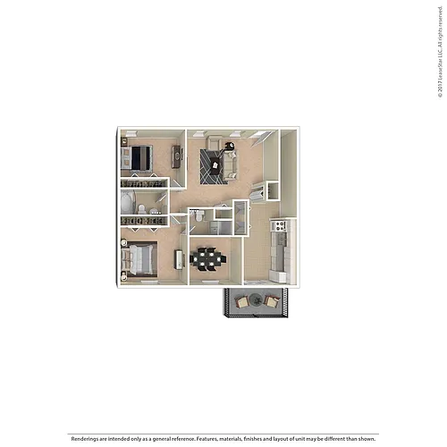 Floor plan Two Bedroom
