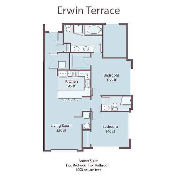 Floor plan Two Bedroom