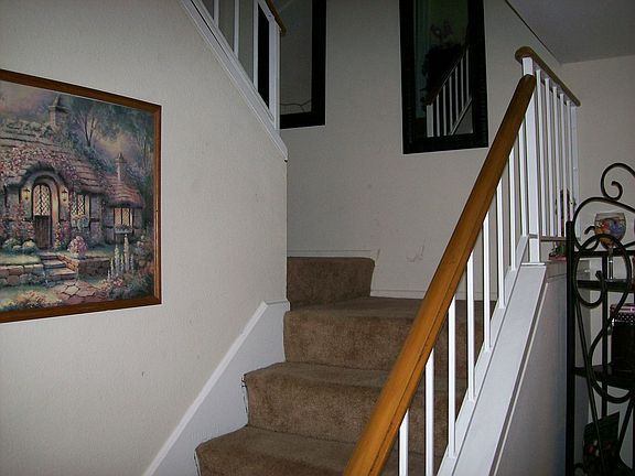Stairway to your two large bedrooms