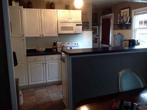 Open kitchen with new floors