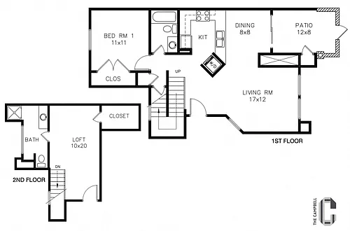 Floor plan B3 Townhome