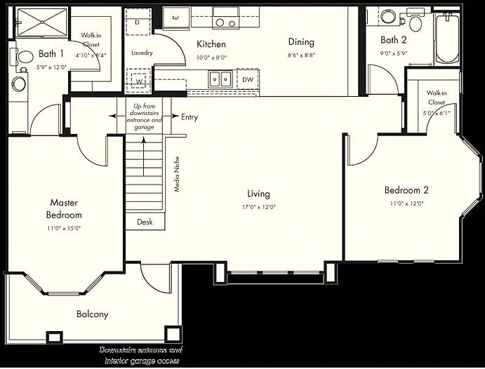 Floor plan 2CUV1-1