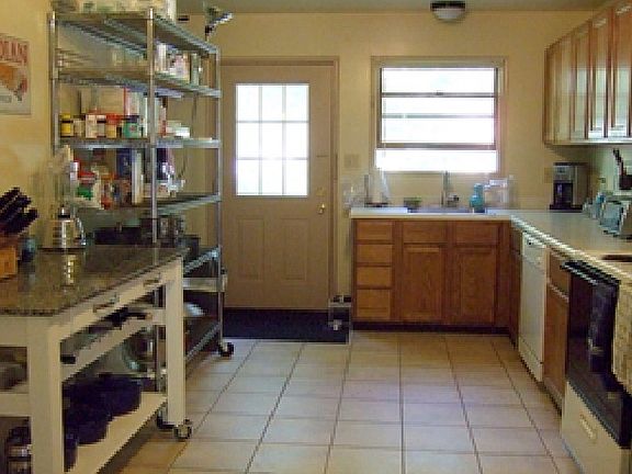 Kitchen with brand new suite of appliances