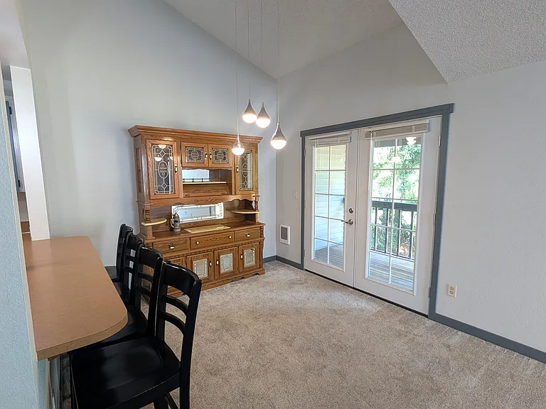 French doors to private deck.