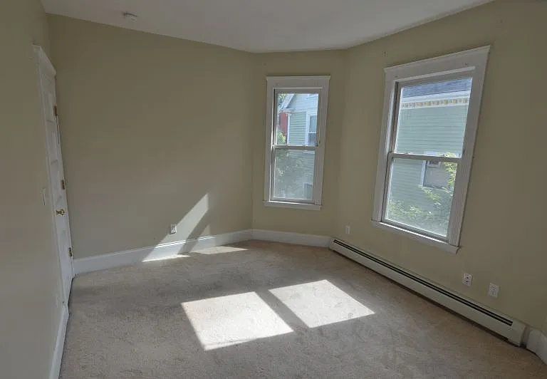 Bedroom on the second floor (lower level of the unit)