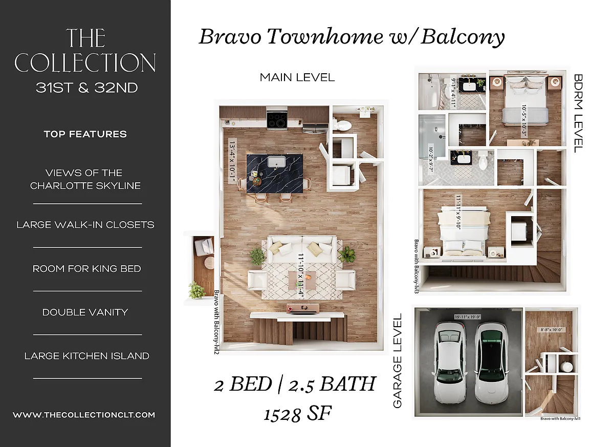 Floor plan Bravo w/Balcony