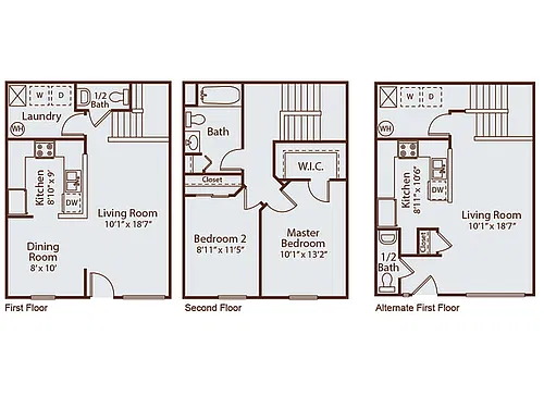 Floor plan Broadsworth Townhome II