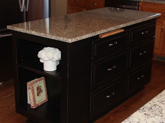 custom painted island