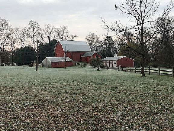 Large bank barn and garage