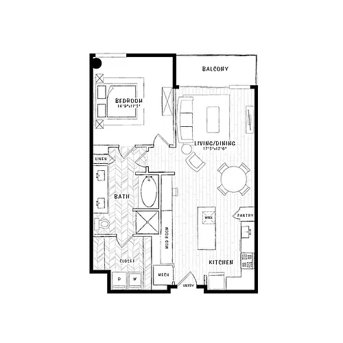Floor plan A6A
