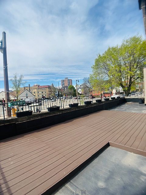 Huge balcony overlooking Brady and Farwell.