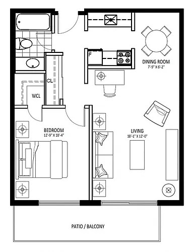 Floor plan 203