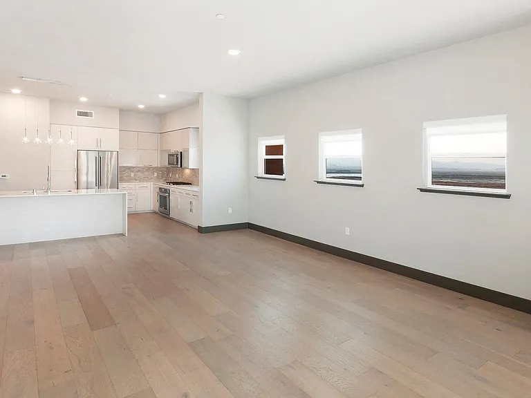 Well-appointed penthouse residences with hardwood floors