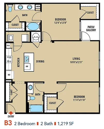 Floor plan B3