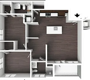 2 Bedroom B 2 Bedroom B