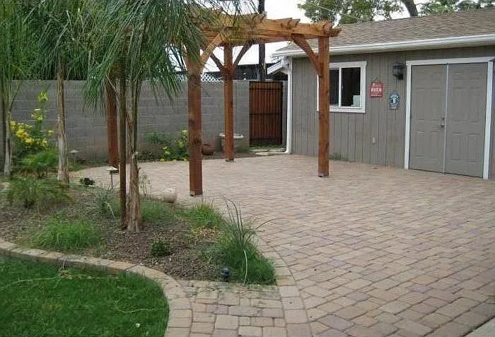 Back Yard Pergola and Separate Office