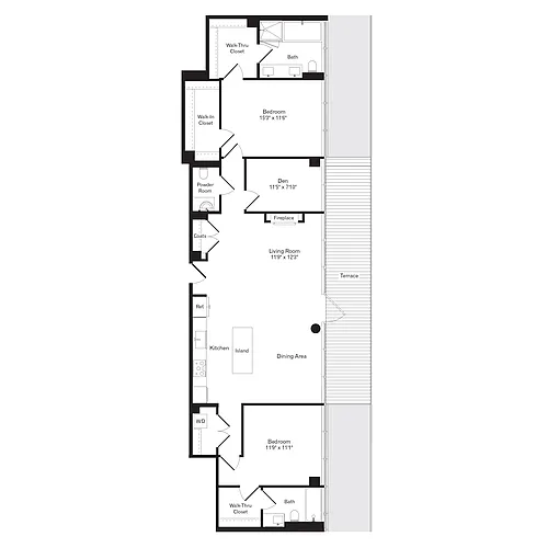 Floor plan 2AB Penthouse
