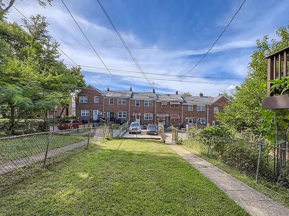 facing the back yard