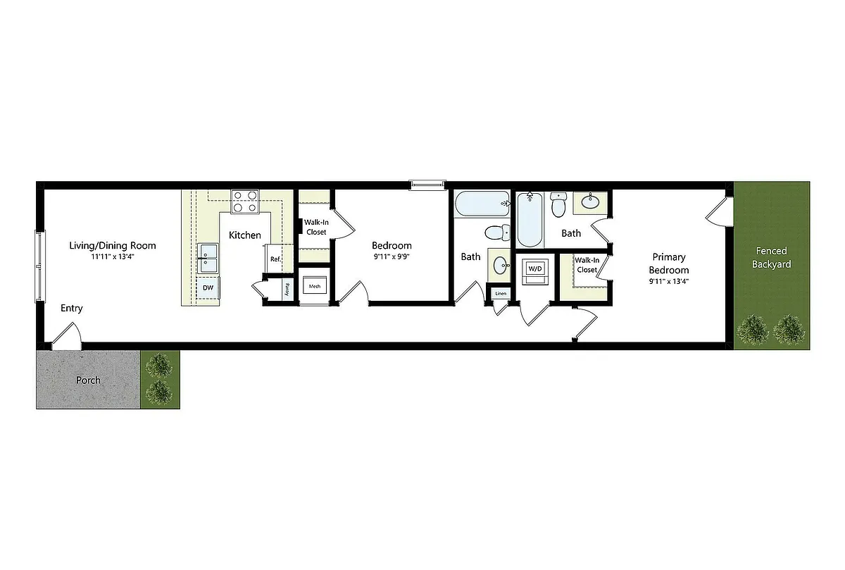 Floor plan Ridglea Left