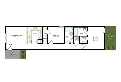 Floor plan Ridglea Left
