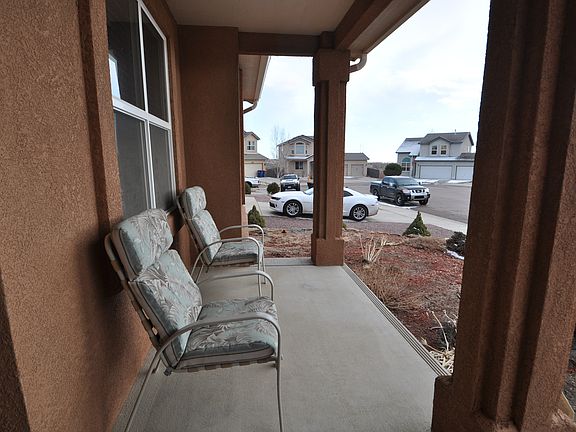 Inviting covered front porch