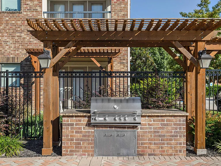 Poolside Gas Grill Area