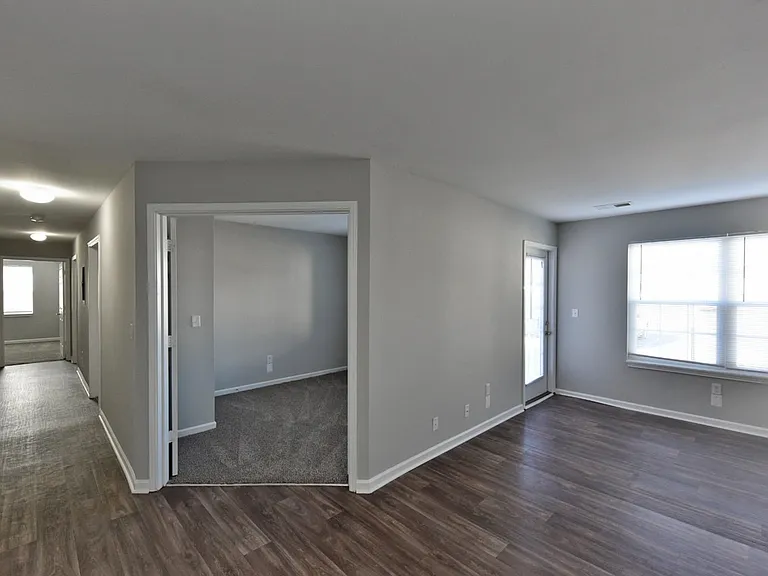Hardwood-style flooring throughout