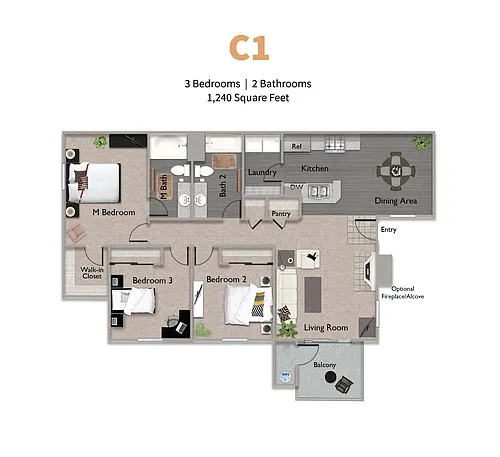 Floor plan C1