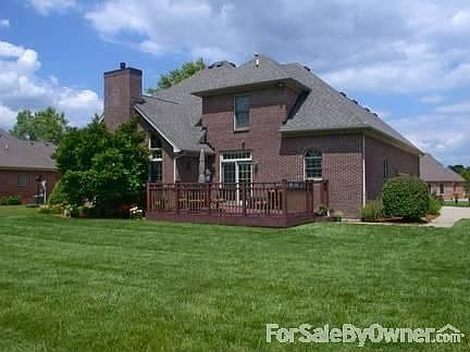 Trex deck and beautiful landscaping
						:
						Landscaping continues around entire house!