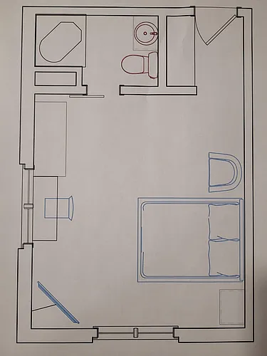 Floor plan Studio B