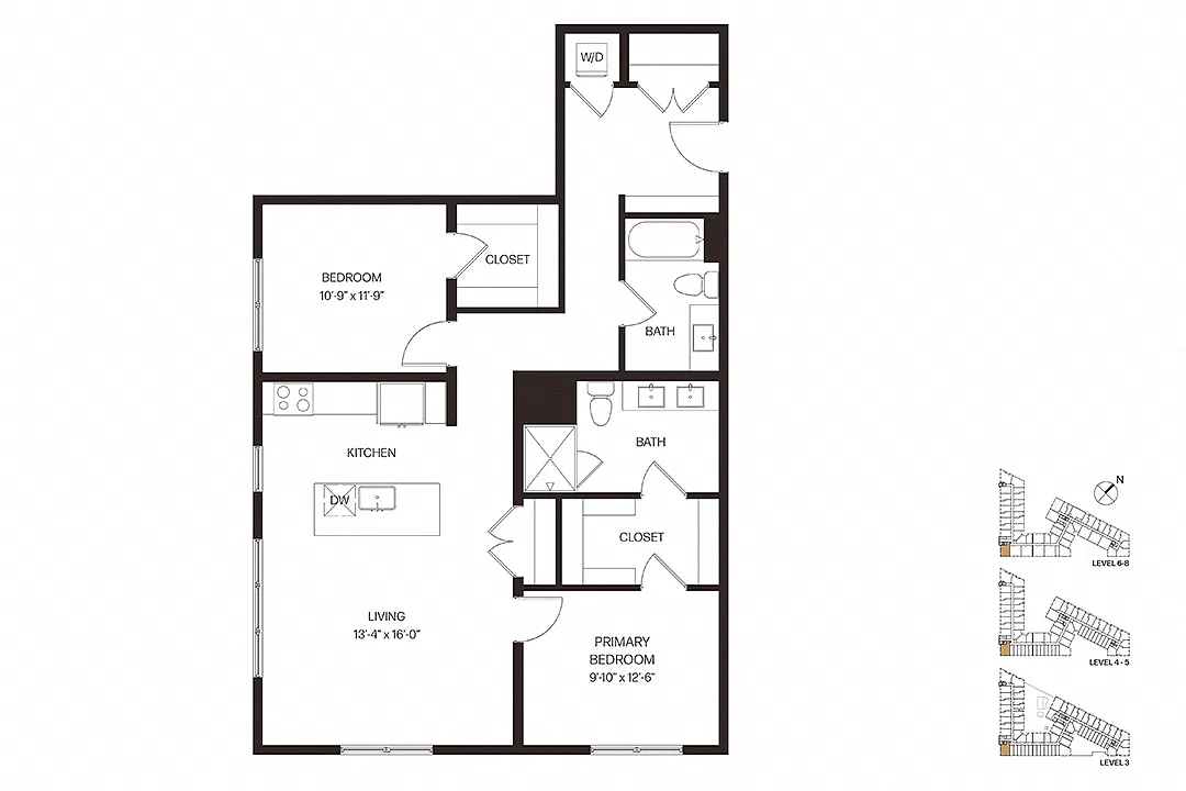 Floor plan Two Bedroom C3