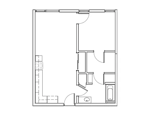 Floor plan One-Bedroom