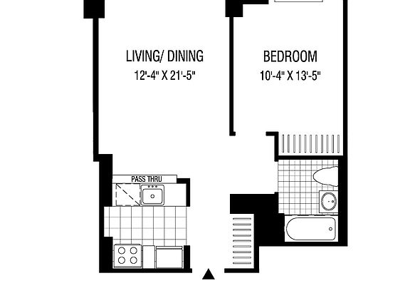 2nd image of 2 Gold St APT 2412