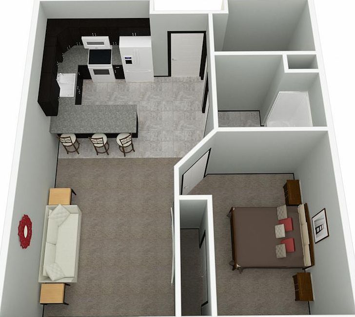 1 bed