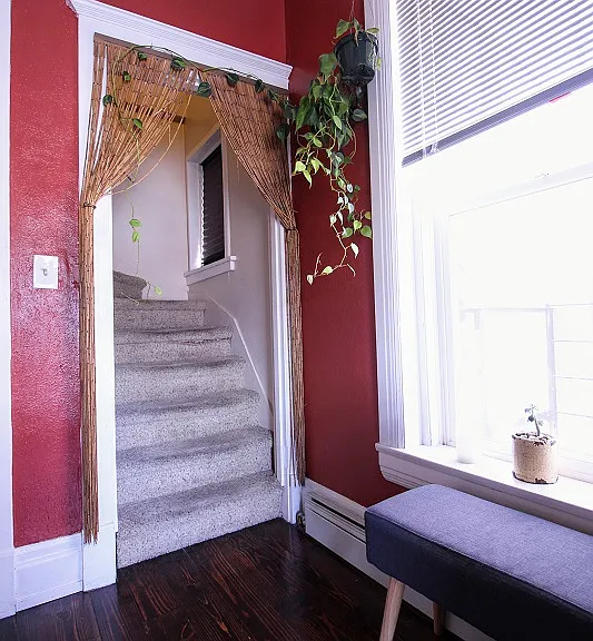 Stairs to the full third floor.