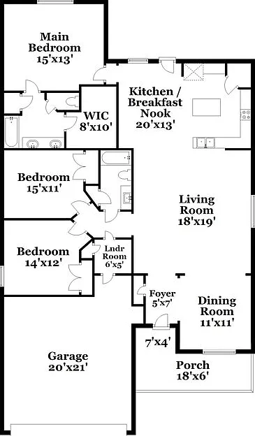 3 bed, 2.0 bath, 1633 sqft, $2,140 — Photo 2