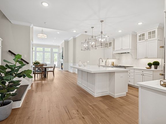 Kitchen with elegant brushed nickel accents