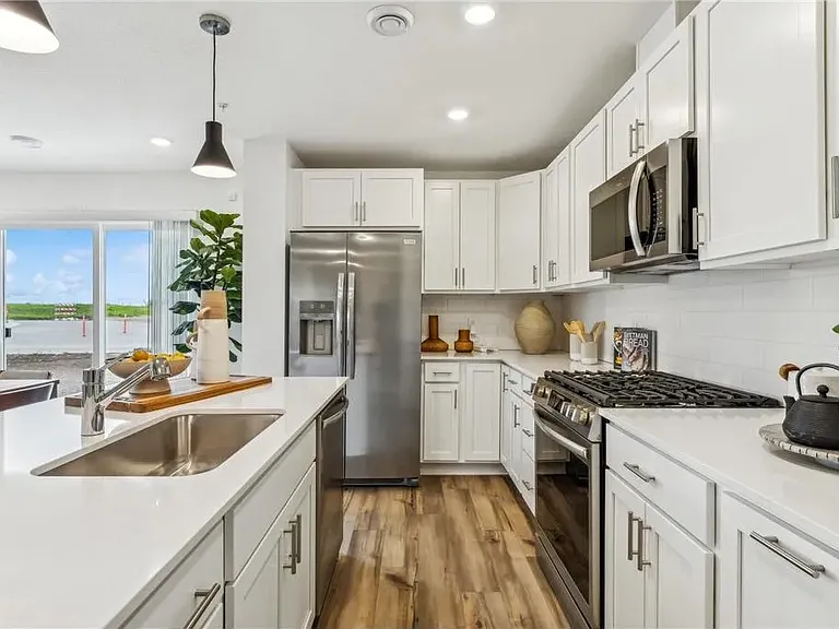 virtually staged kitchen