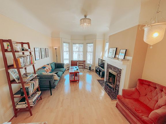 Living Room & Dining Room with Gas Fireplace