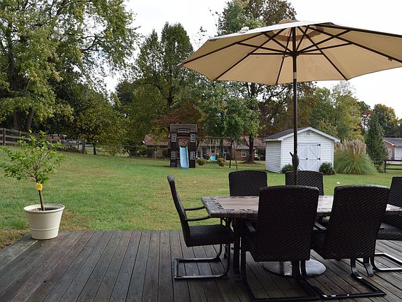 View of back yard from deck