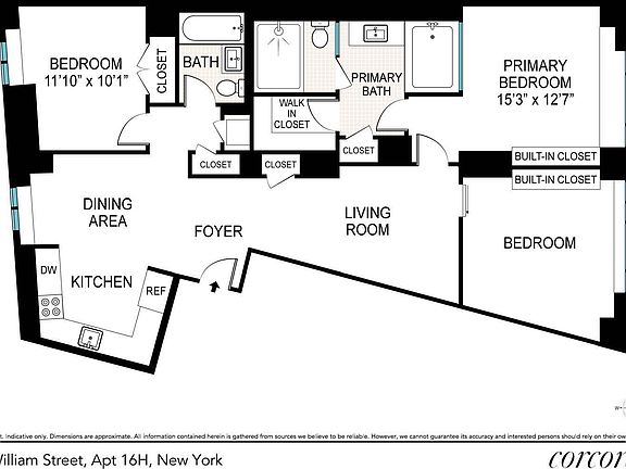 2nd image of 15 William St APT 16H