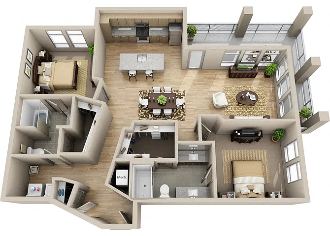 Floor plan B4