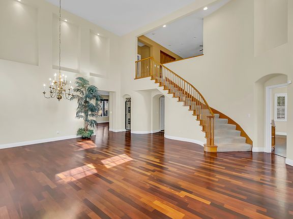 View of the living room after entering the room