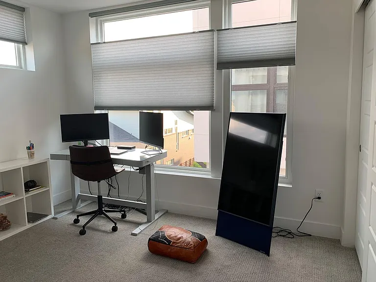 Bedroom being used as an office