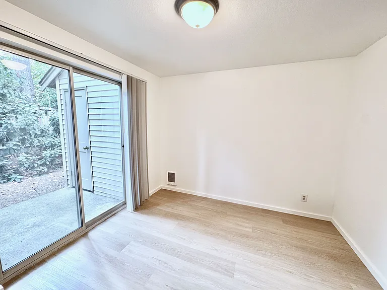 Patio of eating area in kitchen.