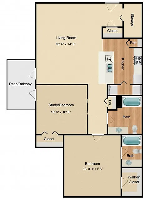 Floor plan Red Oak Redev