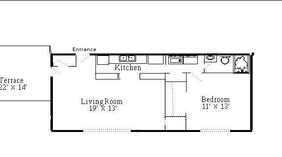 1 Bedroom Floor Plan