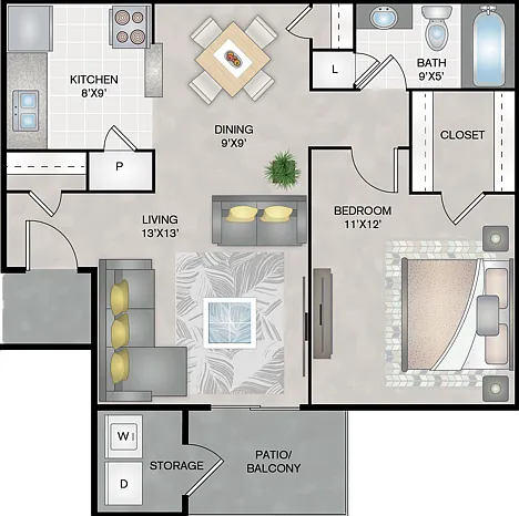 One Bedroom One Bathroom 659 sqft One Bedroom One Bathroom 659 sqft