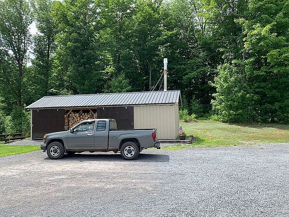 Outdoor furnace shed 